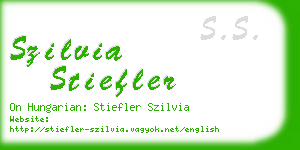 szilvia stiefler business card